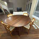 Ebern Designs 30“H ”Round Wood Dining Table Kitchen Table with 4 Legs & Reviews | Wayfair